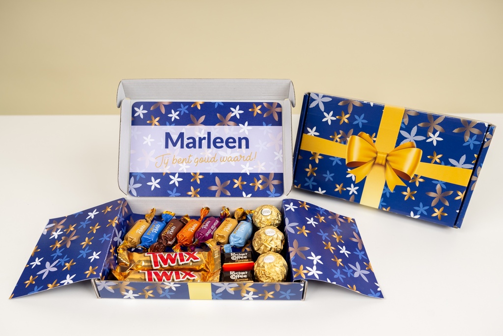Brievenbusdoosje 'Golden sweets'