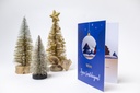 Wenskaart Magical blue mountain deer (uitgesneden)