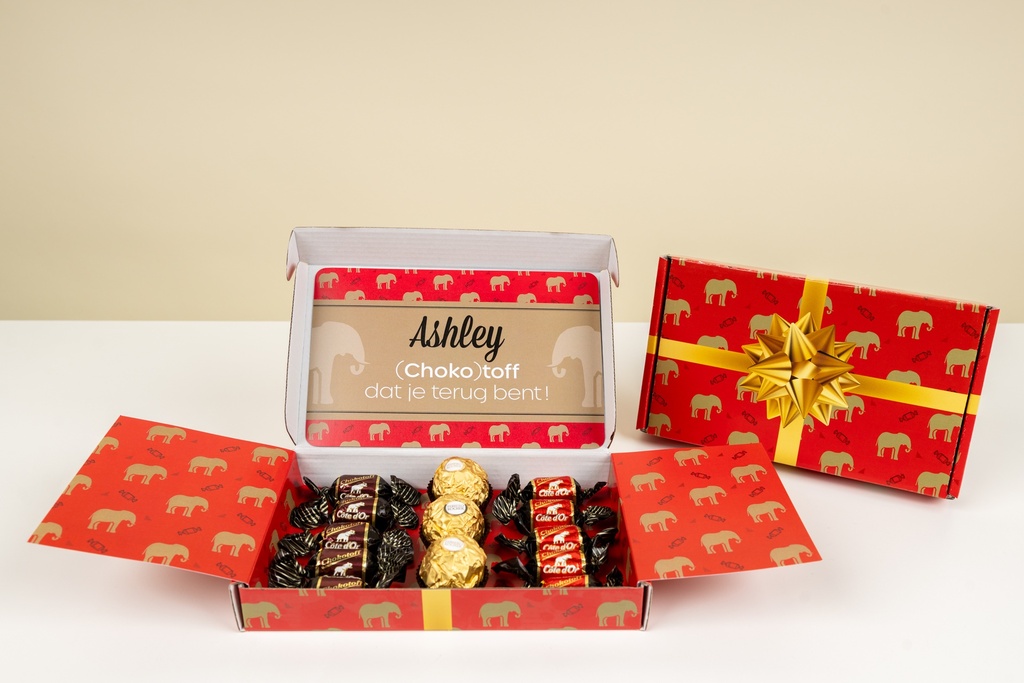 Brievenbusdoosje 'Chokotoff bites'