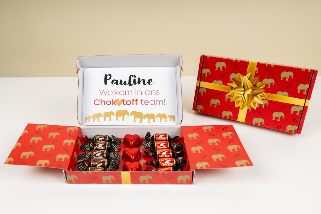 Brievenbusdoosje 'Chokotoff sweets'