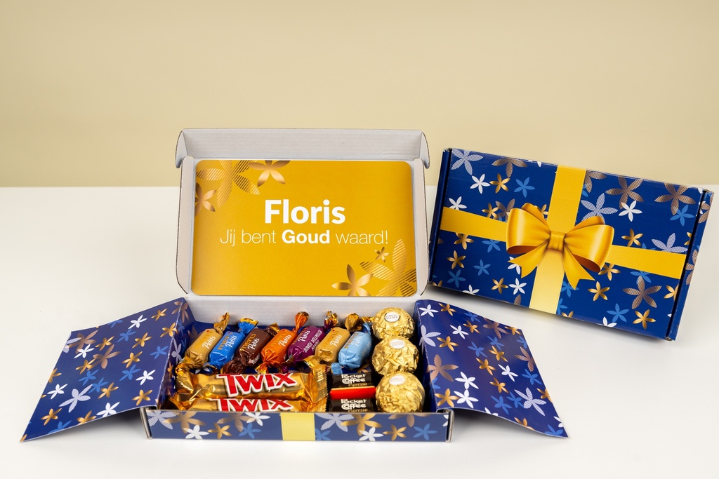 Brievenbusdoosje 'Golden sweets'