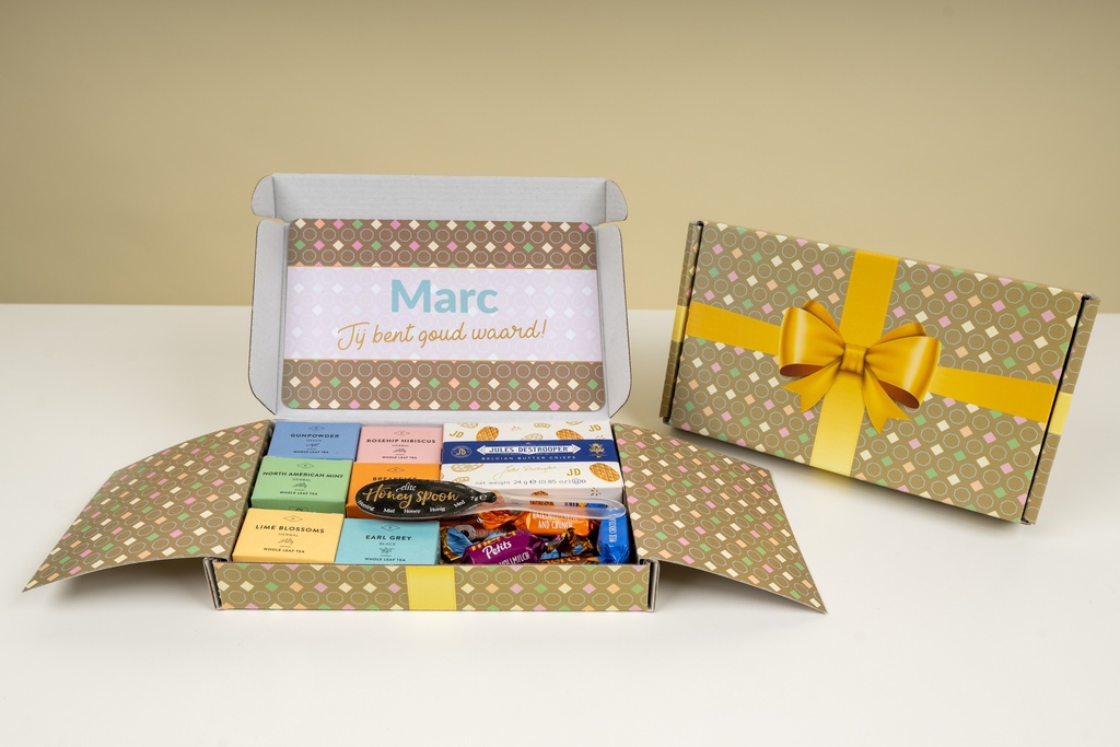 Brievenbusdoosje 'Thee geluk'