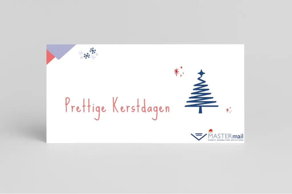 Kerstkaart US formaat - Je eigen ontwerp en logo - ENKEL