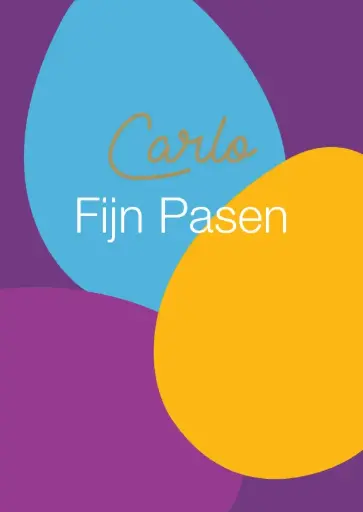Paaskaart 'Blue_Yellow'