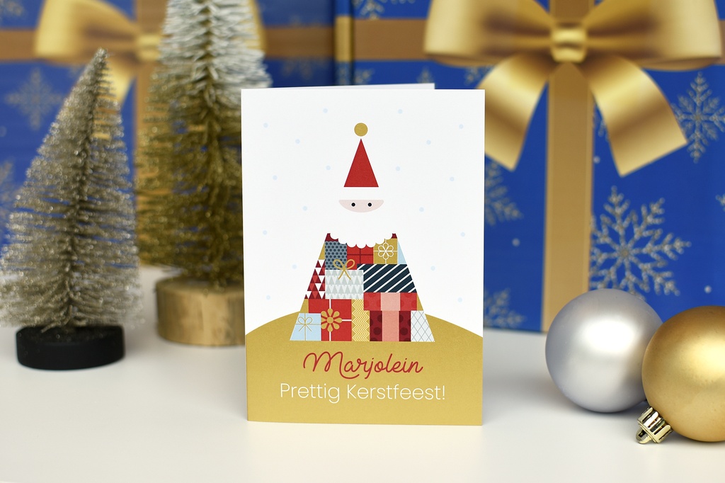 Wenskaart 'santa's gift'